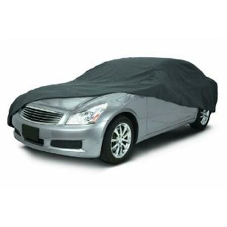 SUPERJOCK The Overdrive Polypro 3 Car Cover In Charcoal For Compact Cars- SU10229